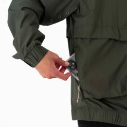 Kalenji Veste Running Coupe Vent Femme - Wind Breath Kaki -Kalenji veste coupe vent femme de running kaki 5