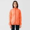 Kalenji Veste Running Coupe Vent Femme - Wind Corail -Kalenji veste coupe vent running run wind rose corail fluo femme