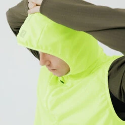 VESTE COUPE VENT SANS MANCHES DE RUNNING HOMME KALENJI RUN WIND JAUNE FLUO -Kalenji veste coupe vent sans manches de running homme kalenji run wind jaune fluo 2