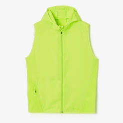 VESTE COUPE VENT SANS MANCHES DE RUNNING HOMME KALENJI RUN WIND JAUNE FLUO -Kalenji veste coupe vent sans manches de running homme kalenji run wind jaune fluo 6