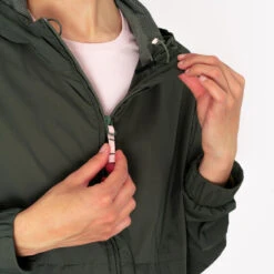 Kalenji Veste Running Coupe Vent Femme - Wind Breath Kaki -Kalenji veste running coupe vent femme wind breath kaki 7