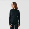Kalenji VESTE DE RUNNING FEMME RUN DRY NOIR -Kalenji veste running run dry noir femme