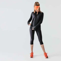Kalenji VESTE DE RUNNING FEMME RUN DRY NOIR -Kalenji veste running run dry noir femme 2